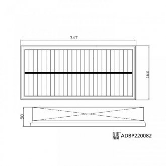 ADBP220082 BLUE PRINT BLUE PRINT Фильтр воздуха LAND ROVER DEFENDER 19-