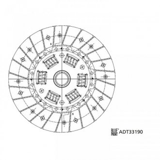 ADT33190 BLUE PRINT Диск сцепление