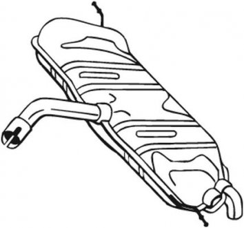 233-803 BOSAL Глушитель задняя часть GOLF V 03-08 (233-803) BOSAL