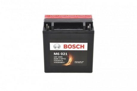 0092M60210 BOSCH Мотоциклетна акумуляторна батарея AGM 12V 14 А*ч 210А - кратн. 2 шт