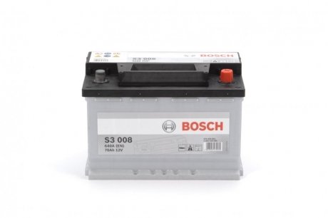 0 092 S30 080 BOSCH Акумулятор Bosch 12В/70Аг/640А/16,449кг BOSCH 0 092 S30 080