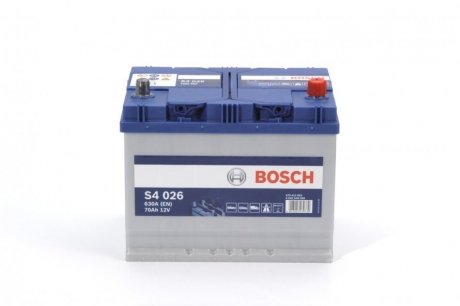 0 092 S40 260 BOSCH Акумулятор Bosch 12В/70Аг/630А/16,24кг BOSCH 0 092 S40 260