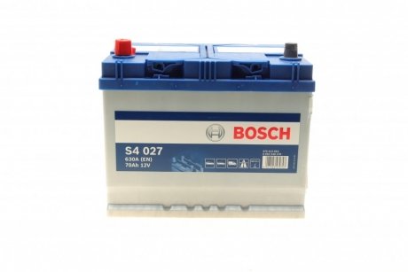 0 092 S40 270 BOSCH Акумулятор Bosch 12В/70Аг/630А/16,24кг BOSCH 0 092 S40 270