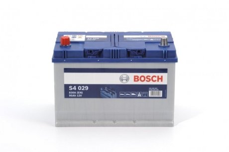 0 092 S40 290 BOSCH Акумулятор Bosch 12В/95Аг/830А/20,23кг BOSCH 0 092 S40 290