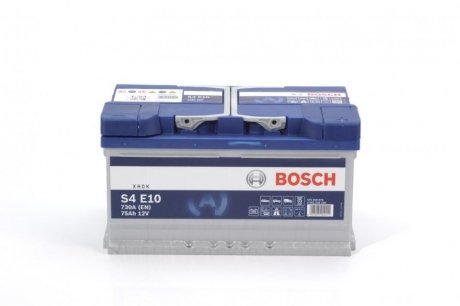 0 092 S4E 100 BOSCH Акумулятор Bosch 12В/75Аг/730А/21,19кг BOSCH 0 092 S4E 100