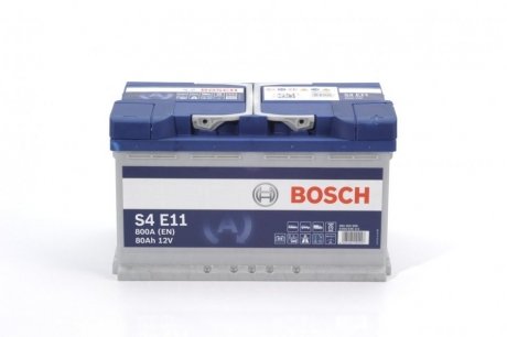 0 092 S4E 111 BOSCH Акумулятор Bosch 12В/80Аг/800А/21,78кг BOSCH 0 092 S4E 111