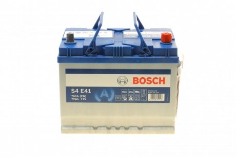 0 092 S4E 410 BOSCH Акумулятор Bosch 12В/72Аг/760А/19,55кг BOSCH 0 092 S4E 410