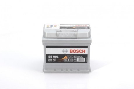 0 092 S50 010 BOSCH Акумулятор Bosch 12В/52Аг/520А/11,97кг BOSCH 0 092 S50 010