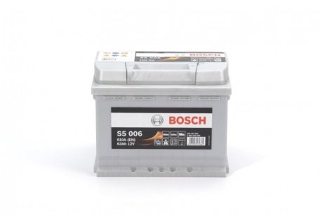 0 092 S50 060 BOSCH Акумулятор Bosch 12В/63Аг/610А/14,849кг BOSCH 0 092 S50 060