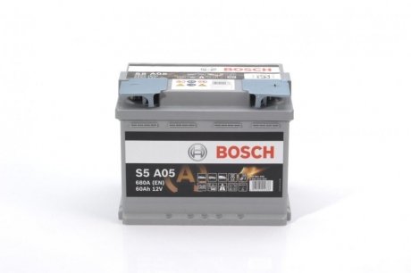 0 092 S5A 050 BOSCH Акумулятор Bosch 12В/60Аг/680А/17,35кг BOSCH 0 092 S5A 050
