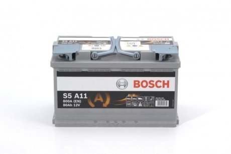 0 092 S5A 110 BOSCH Акумулятор Bosch 12В/80Аг/800А/22,76кг BOSCH 0 092 S5A 110