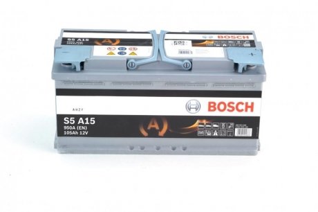 0 092 S5A 150 BOSCH Акумулятор Bosch 12В/105Аг/950А/29,4кг BOSCH 0 092 S5A 150
