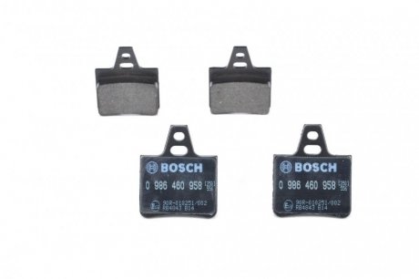 0986460958 BOSCH BOSCH CITROEN Тормозные колодки задні Xantia,XM 89-