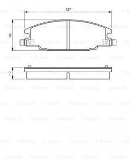 0986460960 BOSCH Колодки тормозные