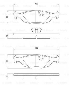 0986460996 BOSCH Колодки тормозные