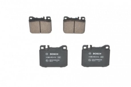 0986463412 BOSCH Колодки гальмівні дискові