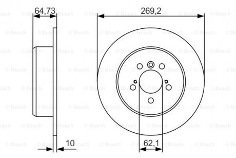 0 986 479 R00 BOSCH Диск гальмівний