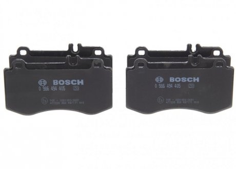 0986494405 BOSCH тормозные колодки дисковые