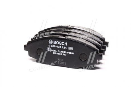 0986495224 BOSCH 0986495224 BOSCH Гальмівні колодки до дисків