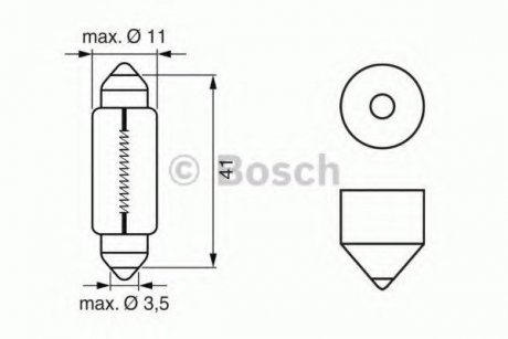 1 987 302 225 BOSCH ЛАМПА STANDARD 12V WV BOSCH 1 987 302 225