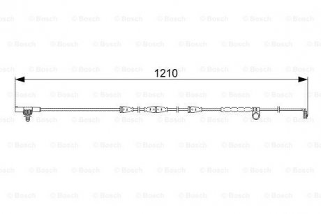 1987473054 BOSCH Датчик зношування колодок