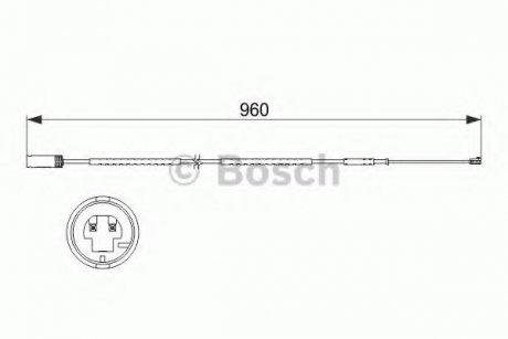 1 987 473 523 BOSCH Датчик износа тормозных колодок