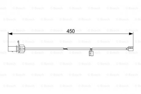 1987473583 BOSCH Датчик зношування колодок