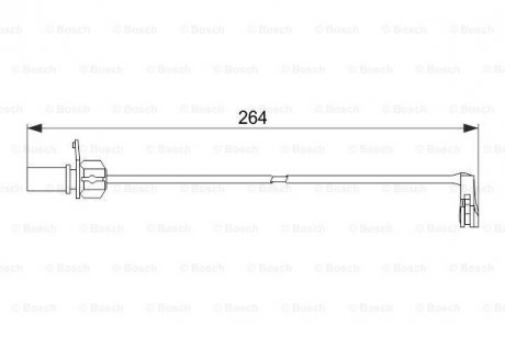 1 987 474 517 BOSCH Датчик ЗНОШУВАННЯ ДИСК.КОЛ.ПЕРЕД BOSCH 1 987 474 517