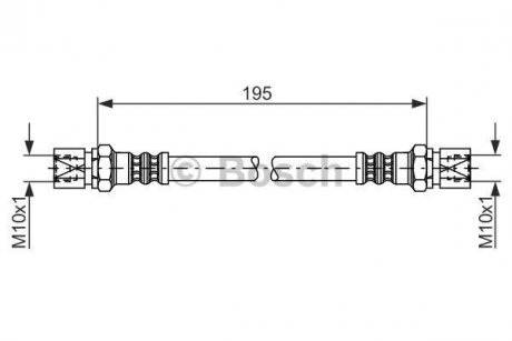 1987476030 BOSCH Тормозной шланг