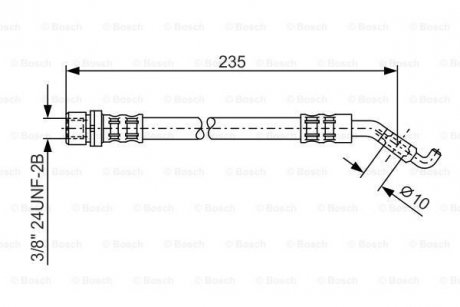 1 987 476 207 BOSCH Шланг тормозной