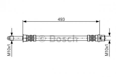 1987476294 BOSCH Шланг тормозной гидравлический