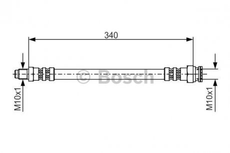 1987476393 BOSCH Шланг гальмівний