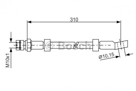 1987476464 BOSCH Шланг гальмівний