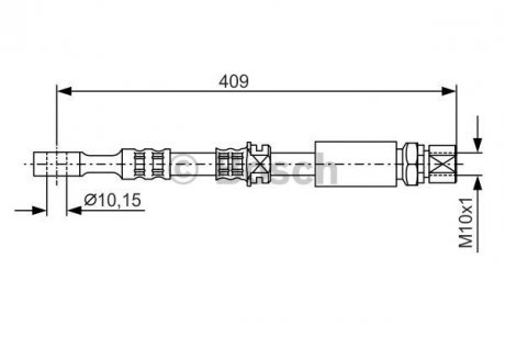 1987476644 BOSCH Шланг тормозной гидравлический