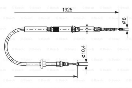 1 987 477 959 BOSCH Трос ручного гальма