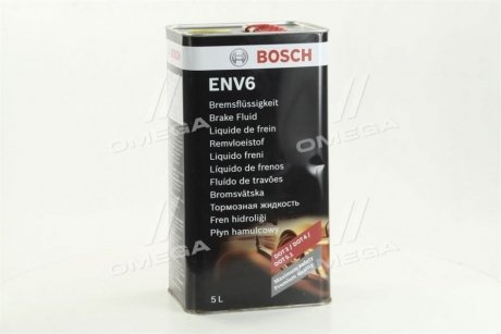 1 987 479 208 BOSCH тормозная жидкость ENV6 5.0 L BOSCH 1 987 479 208