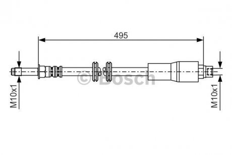 1987481005 BOSCH 1987481005 BOSCH Гальмівний шланг