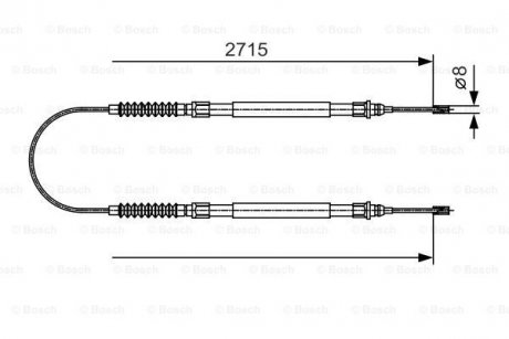 1987482003 BOSCH Трос тормоза