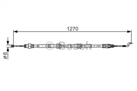 1 987 482 014 BOSCH Трос ручного тормоза