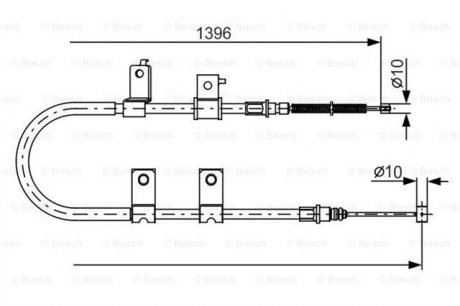 1 987 482 083 BOSCH Трос гальмівний DAEWOO-CHEVROLET Kalos all RH03/06-/Aveo all RH 03/06-