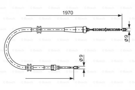 1 987 482 253 BOSCH Трос ручного гальма