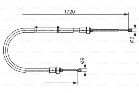 1987482411 BOSCH Трос тормоза