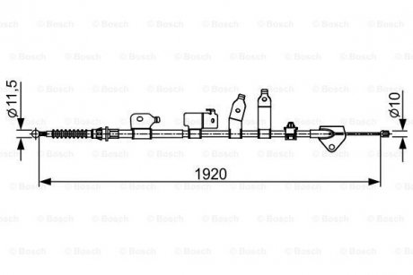 1987482438 BOSCH Трос тормоза