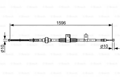 1 987 482 520 BOSCH Трос ручного гальма