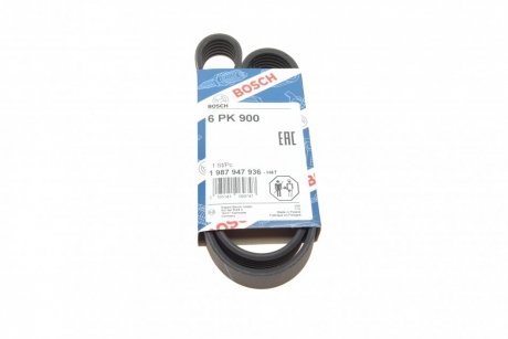 1 987 947 936 BOSCH Ремень П-КЛИНОВЫЙ 6PK900 BOSCH 1 987 947 936