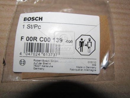 F00RC00139 BOSCH Елемент форсунки Common Rail