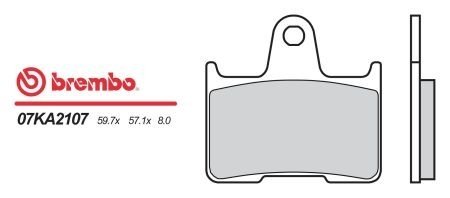 07KA2107 BREMBO Гальмівна колодка (диск)