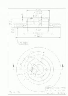 09.9374.21 BREMBO Тормозной диск