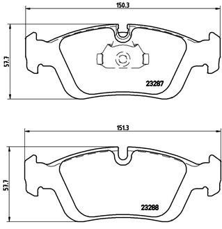 P06024 BREMBO Комплект тормозных колодок из 4 шт. дисков