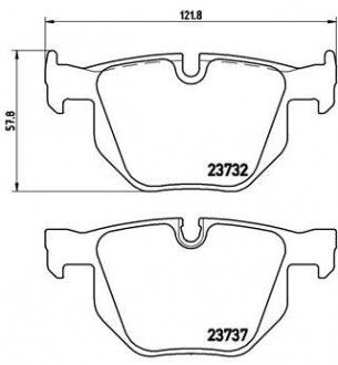 P06033 BREMBO Колодки гальмівні дискові